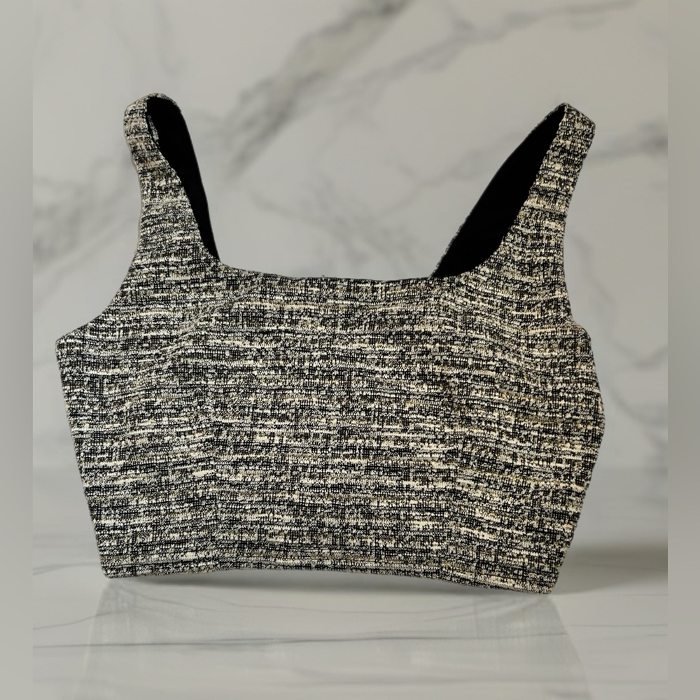 AQUA Wool Blend Crop Top Sleeveless Size M NWT